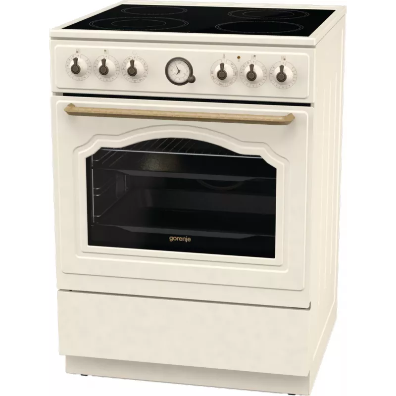 Gorenje GECS6B70CLI Laisvai pastatoma viryklė Keraminė kaitlentė Smėlio spalva