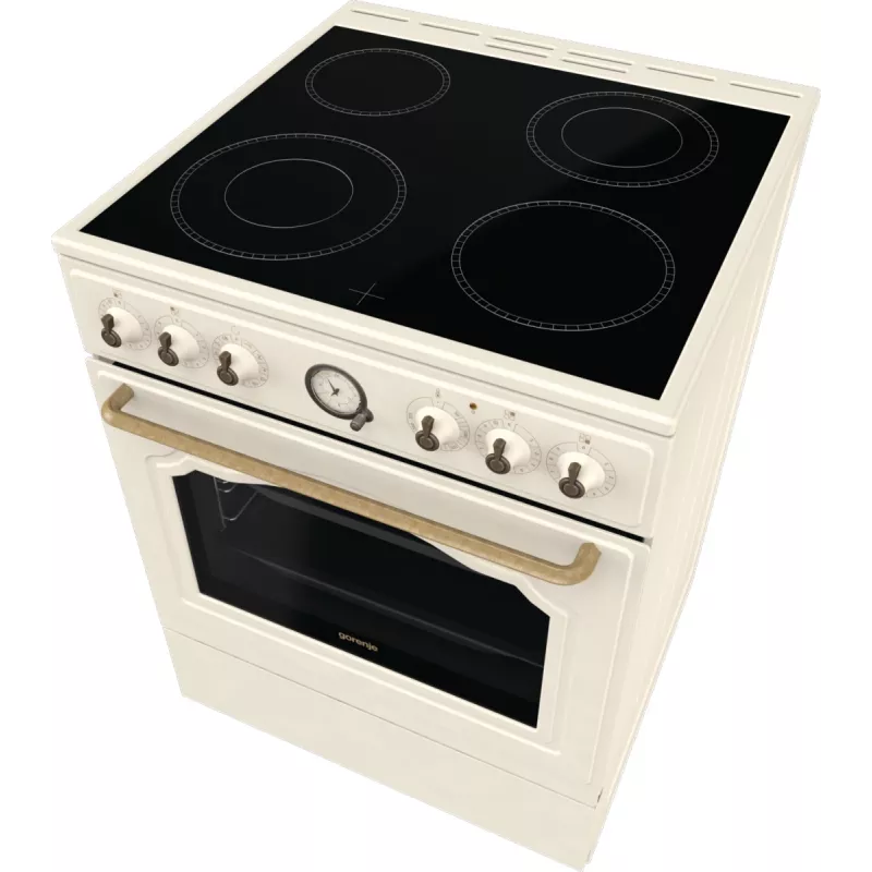 Gorenje GECS6B70CLI Laisvai pastatoma viryklė Keraminė kaitlentė Smėlio spalva
