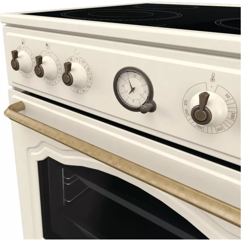 Gorenje GECS6B70CLI Laisvai pastatoma viryklė Keraminė kaitlentė Smėlio spalva