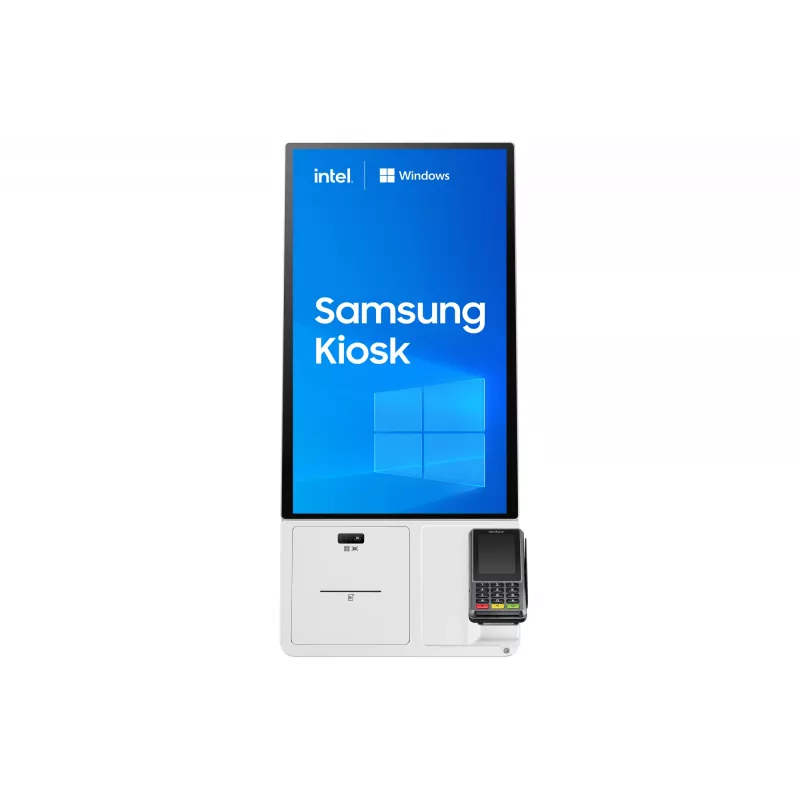Samsung KM24C-C kiosko dizaino 61 cm (24 colių) LED 250 cd/m² Full HD baltas jutiklinis ekranas įmontuotas procesorius Windows 10 IoT Enterprise 16/7
