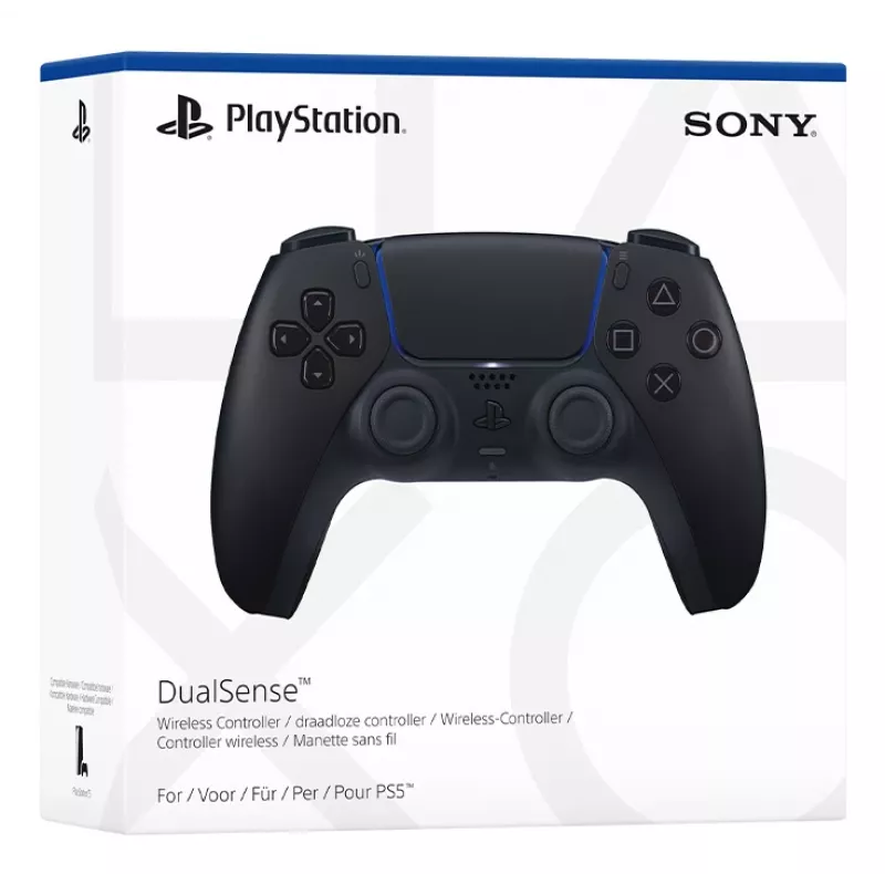 Žaidimų pultas Sony DualSense v3 Juoda — „Bluetooth“/USB, PS5, įmontuota baterija, USB-C, laidinis ir belaidis