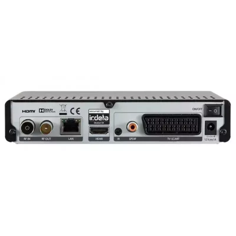 Skaitmeninis imtuvas DigitalBox IMPERIAL T2 IR Juoda