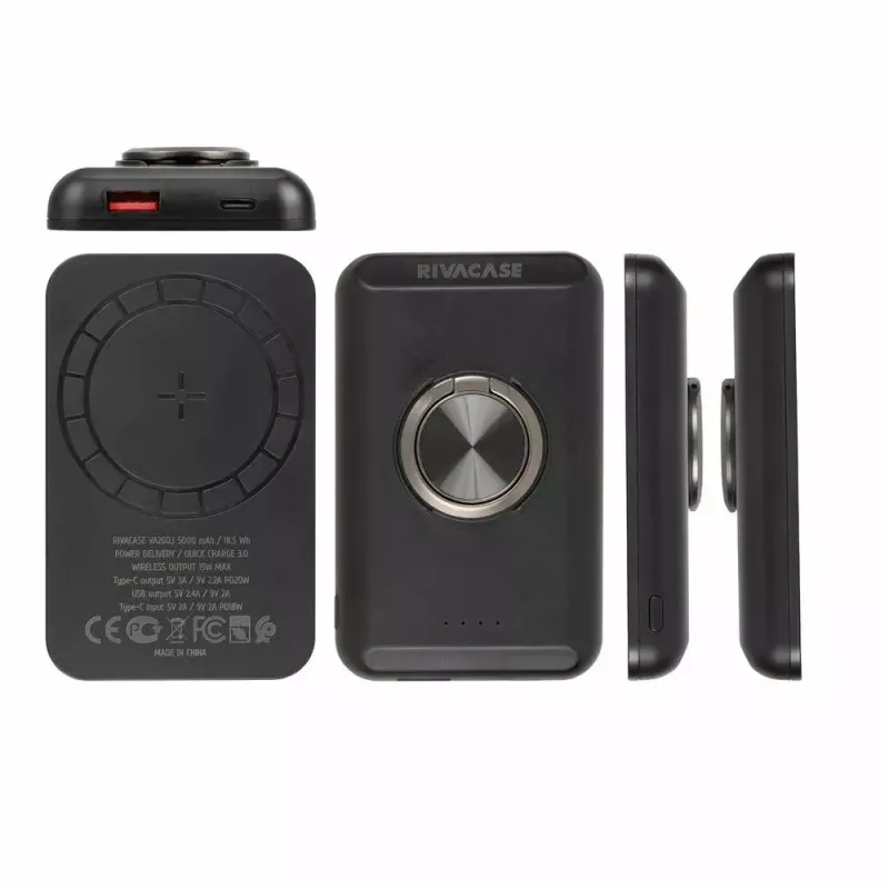 Išorinė baterija Rivacase 5000 mAh USB Type-A USB Type-C VA2603