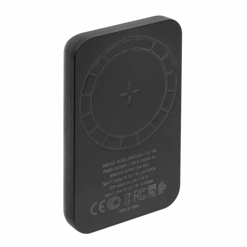 Išorinė baterija Rivacase 5000 mAh USB Type-A USB Type-C VA2603