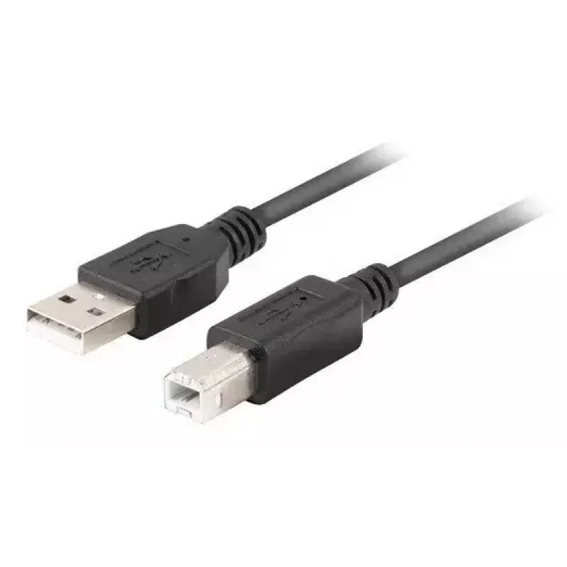 USB 2.0 kabelis LANBERG CA-USBA-15CU-0030-BK, USB A į USB B, 3 m, juodas