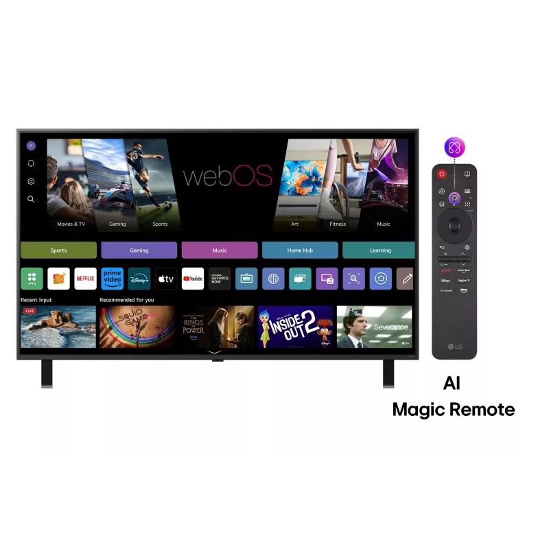 LG QNED AI 86QNED85A3C televizorius 2,18 m (86 colių) 4K Ultra HD išmanusis televizorius Wi-Fi juodas