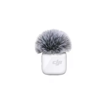 Belaidis prie kūno tvirtinamas mikrofonas-siųstuvas DJI CP.RN.00000430.01 — 100–20000 Hz, 3.87 V baterija, iki 11.5 val., balta, 26.1×26.6×16 mm