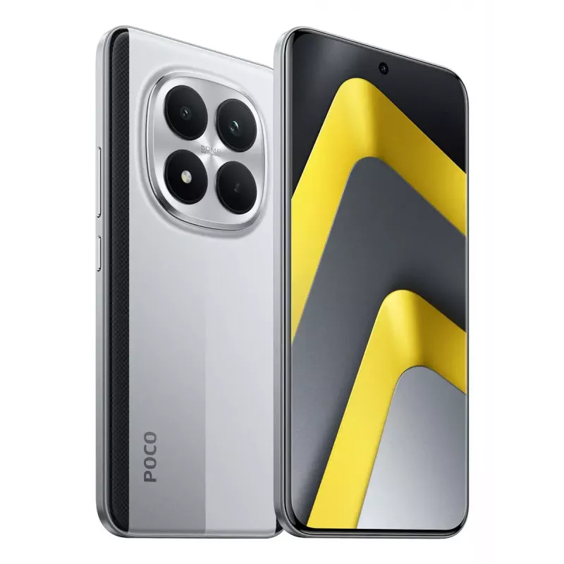 Išmanusis telefonas POCO M8 Pro 5G 6,83 col. Dual SIM Qualcomm 7s Gen 4, 12 GB RAM, 512 GB, 6500 mAh, Sidabrinis