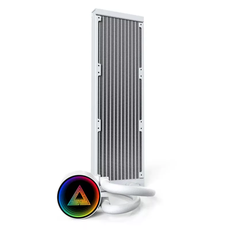Montech LightFlow ARGB 360 procesoriaus „viskas viename“ skysčio aušintuvas 12 cm baltas 1 vnt.