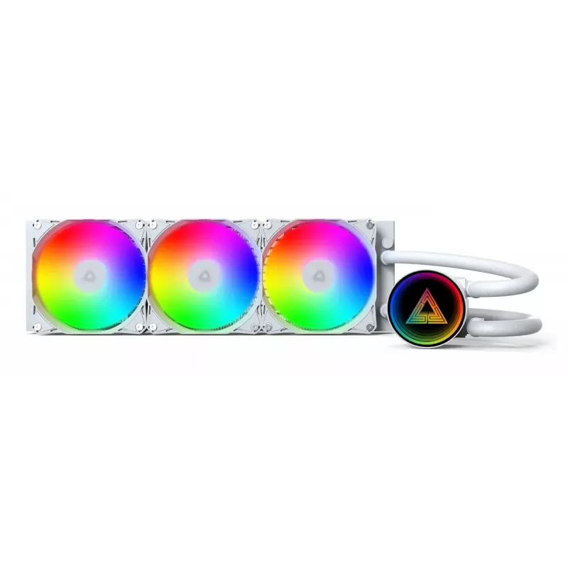 Montech LightFlow ARGB 360 procesoriaus „viskas viename“ skysčio aušintuvas 12 cm baltas 1 vnt.