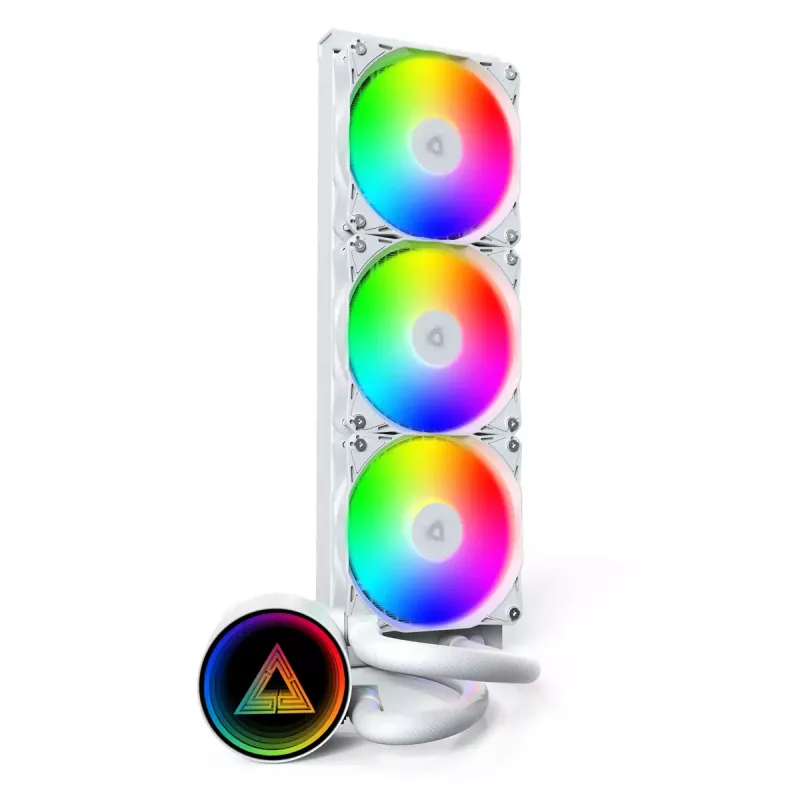 Montech LightFlow ARGB 360 procesoriaus „viskas viename“ skysčio aušintuvas 12 cm baltas 1 vnt.