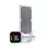 Montech HyperFlow Digital 240 procesoriaus skysčio aušintuvas “viskas viename” 12 cm baltas 1 vnt.