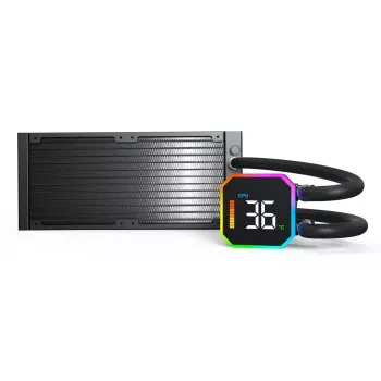 Montech HyperFlow Digital 240 Procesorius Skysčio aušintuvas 12 cm Juoda 1 vnt.