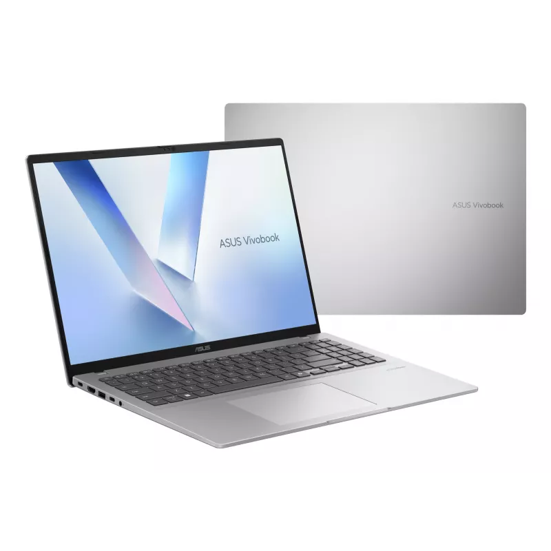 Nešiojamas kompiuteris ASUS Vivobook 16 M1607KA-MB145W — AMD Ryzen AI 5 330, 16 colių WUXGA, 16 GB DDR5, 512 GB SSD, Windows 11 Home, Sidabrinė