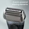 Braun Series 8 8513s šlapiam ir sausam skutimui skirtas barzdaskutė su įkrovimo stovu ir kelioniniu dėklu, fjordo pilkumo