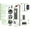APC APDU9981EU3 maitinimo paskirstymo įrenginys (PDU) 24 kintamosios srovės lizdai 0U juodas