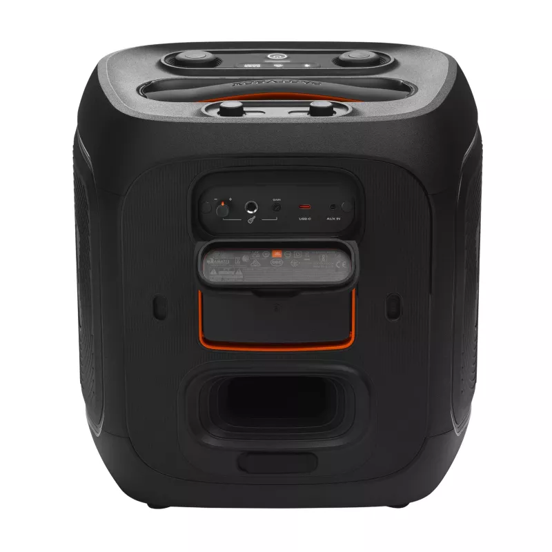 Mono nešiojamas garsiakalbis JBL Encore 2 Mono Juoda – 100 W, atsparus purslams, Bluetooth ir laidinis
