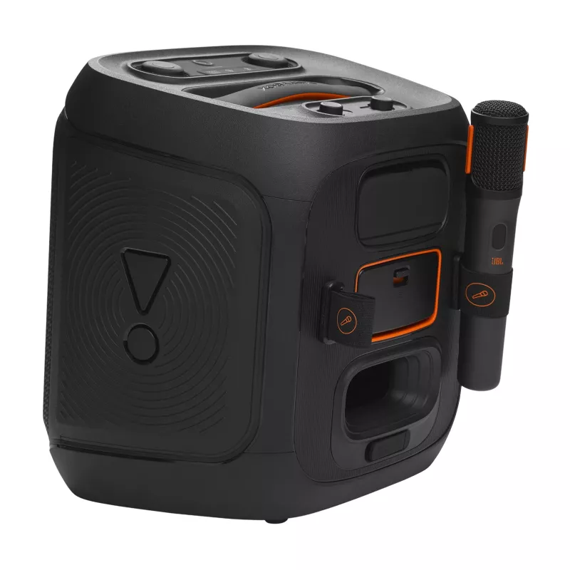 Mono nešiojamas garsiakalbis JBL Encore 2 Mono Juoda – 100 W, atsparus purslams, Bluetooth ir laidinis