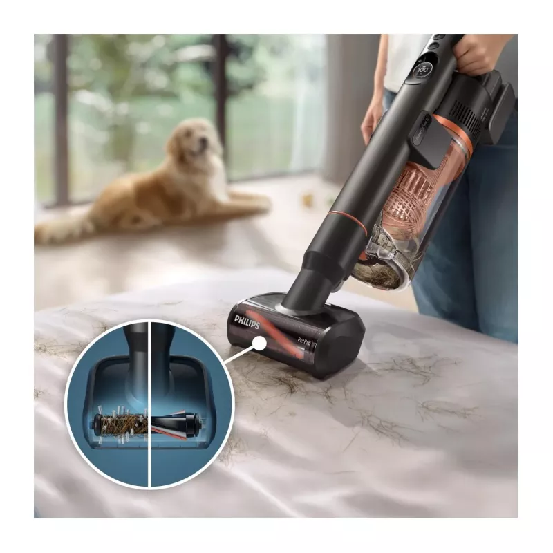 Philips XC7163/01 belaidis dulkių siurblys / elektrinė šluota 2-in-1 belaidis dulkių siurblys Baterija Sausas ir šlapias valymas Be maišelio 0,6 L Mėlyna