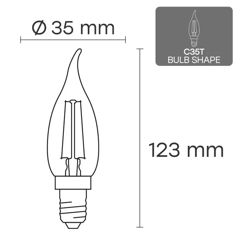 LED lemputė VISIONAL VS-B-7 6W, 840 lm, 3000K