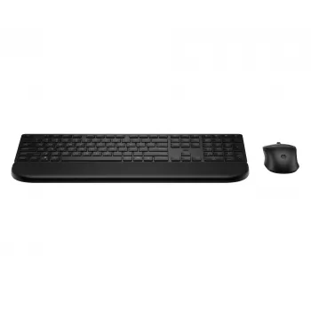 Klaviatūros ir pelės rinkinys HP Multi-device USB/Bluetooth PR585C su riešo atrama, juodas, pelė pridedama