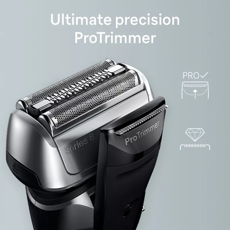 Elektrinis barzdaskutė BRAUN Series 8 8567cc System drėgnam ir sausam skutimuisi su įkrovimo ir valymo stotele