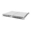 Tinklo komutatorius MikroTik CRS804-4DDQ-HRM — 10G Ethernet RJ-45 2 prievadai, konsolė RJ-45, pilka