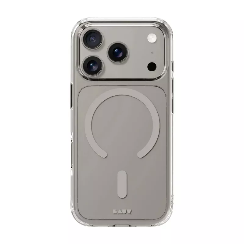 Dėklas LAUT CRYSTAL FLURO iPhone 17 Pro 16 cm Pilka