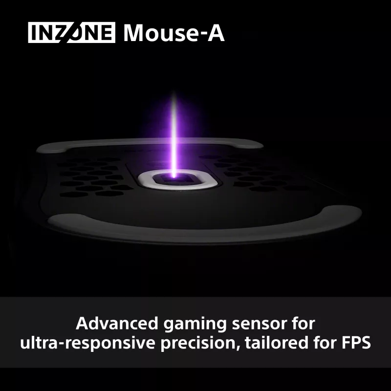 Belaidė žaidimų pelė Sony INZONE dešiniarankiams RF optinė 30000 DPI, 70G pagreitis, ratukas