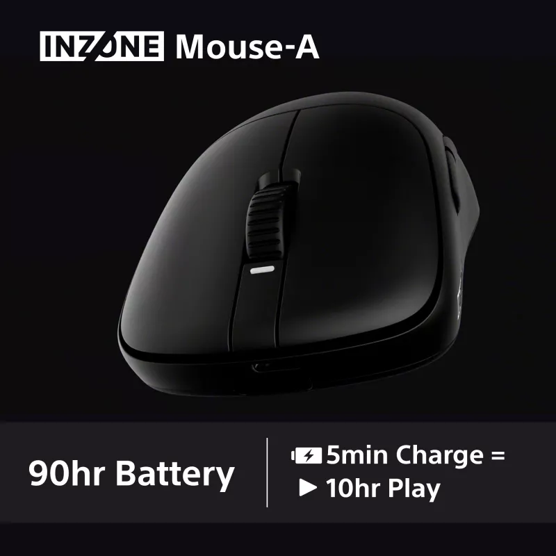 Belaidė žaidimų pelė Sony INZONE dešiniarankiams RF optinė 30000 DPI, 70G pagreitis, ratukas