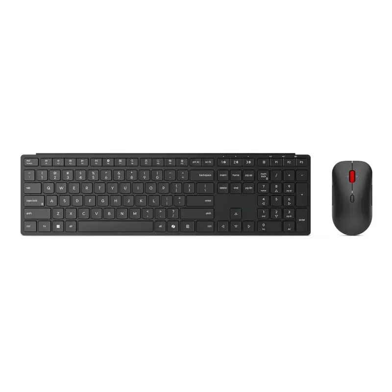 Lenovo Multi-Mode Pro Combo klaviatūra ir pelė 6000 – lietuviška | Klaviatūros ir pelės rinkinys | Belaidis | Pelė komplekte | Lietuviška | Bluetooth | Eclipse Juoda