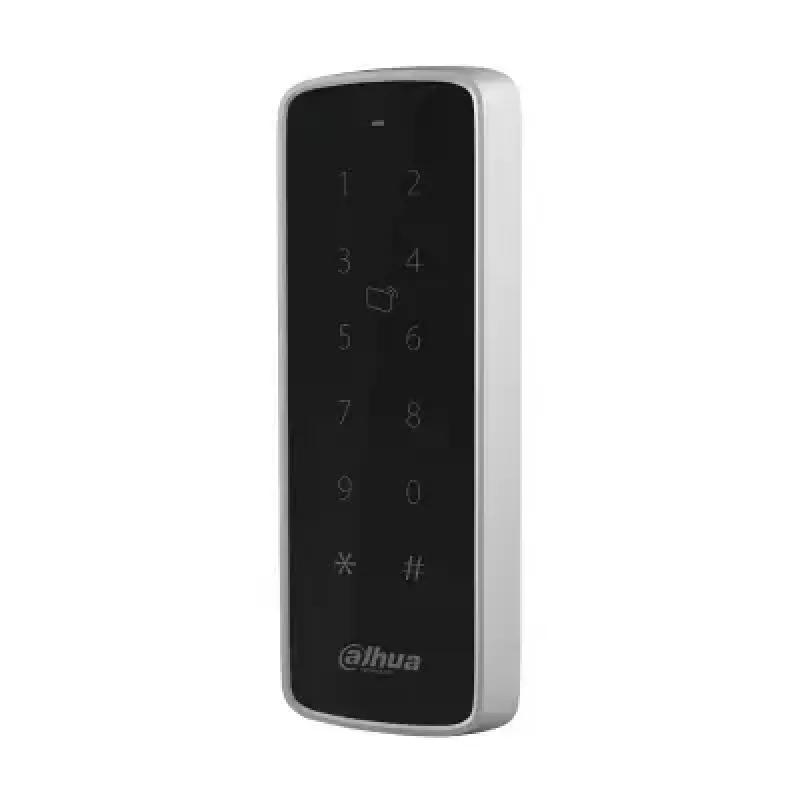 Prieigos kontrolės skaitytuvas DAHUA DHI-ASR2201D-B — 13,56 MHz, 9–15 V DC, 200 mA, 47,5×16×135 mm