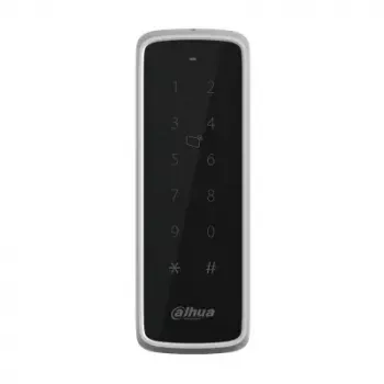Prieigos kontrolės skaitytuvas DAHUA DHI-ASR2201D-B — 13,56 MHz, 9–15 V DC, 200 mA, 47,5×16×135 mm