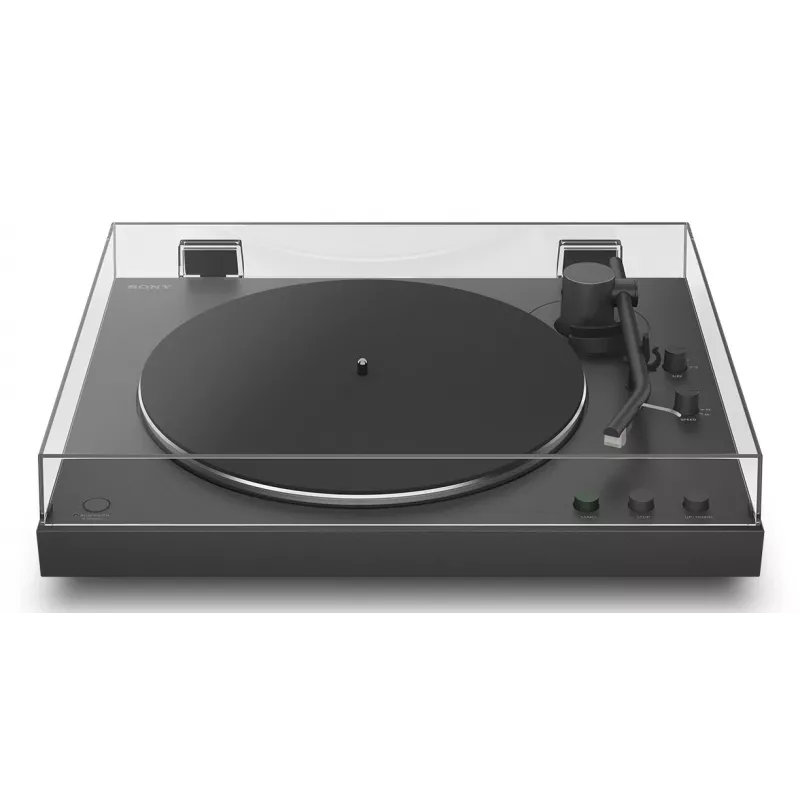 Belt-drive audio turntable Sony PS-LX3BT Automatic, Juoda, Bluetooth aptX/aptX-Adaptive/SBC, 430×367×118 mm