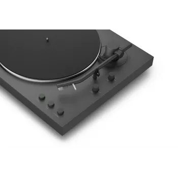 Belt-drive audio turntable Sony PS-LX3BT Automatic, Juoda, Bluetooth aptX/aptX-Adaptive/SBC, 430×367×118 mm