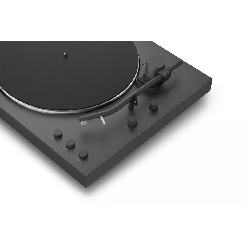 Belt-drive audio turntable Sony PS-LX3BT Automatic, Juoda, Bluetooth aptX/aptX-Adaptive/SBC, 430×367×118 mm