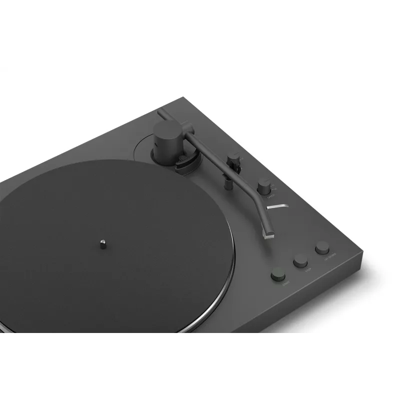 Belt-drive audio turntable Sony PS-LX3BT Automatic, Juoda, Bluetooth aptX/aptX-Adaptive/SBC, 430×367×118 mm