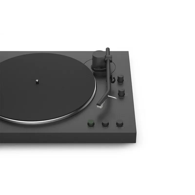 Belt-drive audio turntable Sony PS-LX3BT Automatic, Juoda, Bluetooth aptX/aptX-Adaptive/SBC, 430×367×118 mm