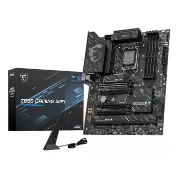 Pagrindinė plokštė MSI Z890 Gaming WiFi — Intel Z890 ATX, LGA1851 (S1851), DDR5, 4x DIMM, Wi‑Fi 7, 2.5GbE, 3x M.2