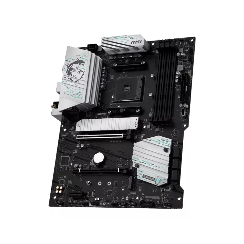 Pagrindinė plokštė MSI B550 GAMING WIFI ATX — AMD B550, lizdas AM4, DDR4, 4 DIMM, 128 GB, „Wi‑Fi 5“, gigabitinė LAN
