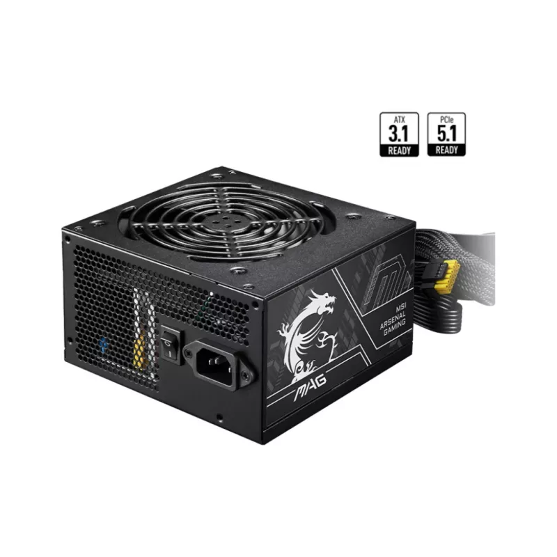 Maitinimo blokas MSI MAG A650BN PCIE5 II 650 W 20+4 pin ATX 80 PLUS Bronze juoda