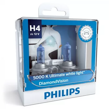 Philips DiamondVision priekinio žibinto lemputė 12342DVS2, 60 W, 12 V, H4, 5000 K