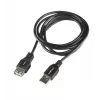 LANBERG USB-A į USB-A laidas 2.0, kištukas į lizdą, 1,8 m, juodas
