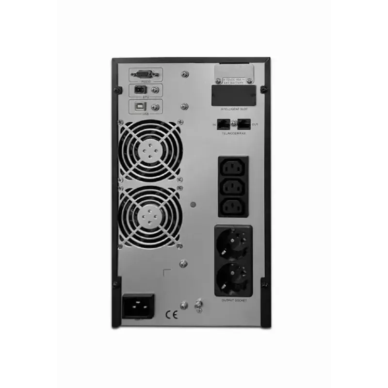 Nepertraukiamo maitinimo šaltinis UPS Gembird EG-UPSO-3000 dvigubos konversijos 3 kVA 2700 W 5 F tipo lizdai LCD