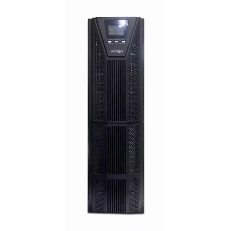 Nepertraukiamo maitinimo šaltinis UPS Gembird EG-UPSO-6000 dvigubos konversijos internetinis 6 kVA 6000 W 6 kintamosios srovės lizdai VRLA baterija LCD juodas bokštinis