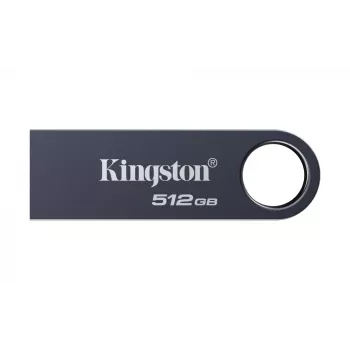 USB atmintinė KINGSTON DataTraveler SE9 G3 512GB — USB Type-A, USB 3.2 Gen 1, 220/100 MB/s, be dangtelio, tamsaus nikelio