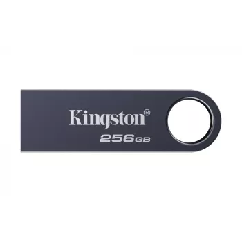 USB atmintinė KINGSTON DataTraveler SE9 G3 256 GB — USB Type-A, USB 3.2 Gen 1, skaitymo greitis 220 MB/s, rašymo greitis 100 MB/s, be dangtelio, tamsiai nikelio spalvos
