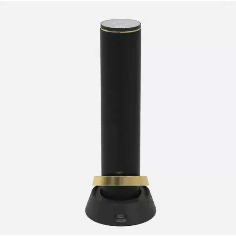 Elektrinis vyno atidarytuvas Prestigio PWO104GD, juodos/auksinės spalvos, aukštis 228 mm, svoris 350 g