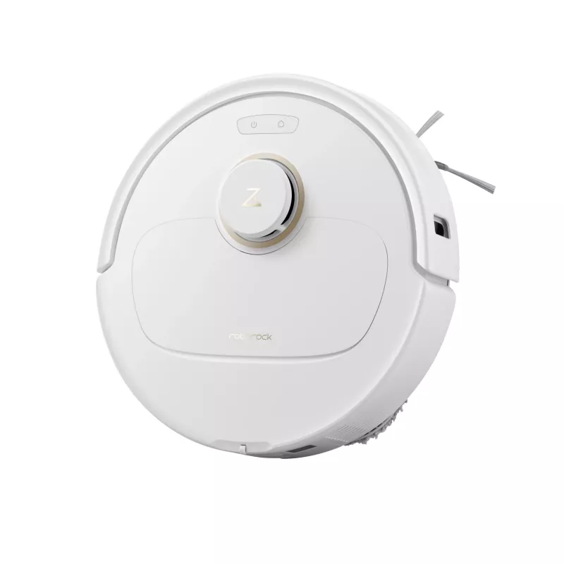 Robotas dulkių siurblys Roborock Qrevo C Pro — baltas, 0,325 l dulkių talpykla, 180 min veikimo laikas, 5200 mAh ličio jonų baterija, apvali forma