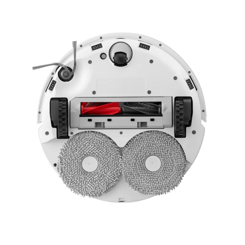 Robotas dulkių siurblys Roborock Qrevo C Pro — baltas, 0,325 l dulkių talpykla, 180 min veikimo laikas, 5200 mAh ličio jonų baterija, apvali forma